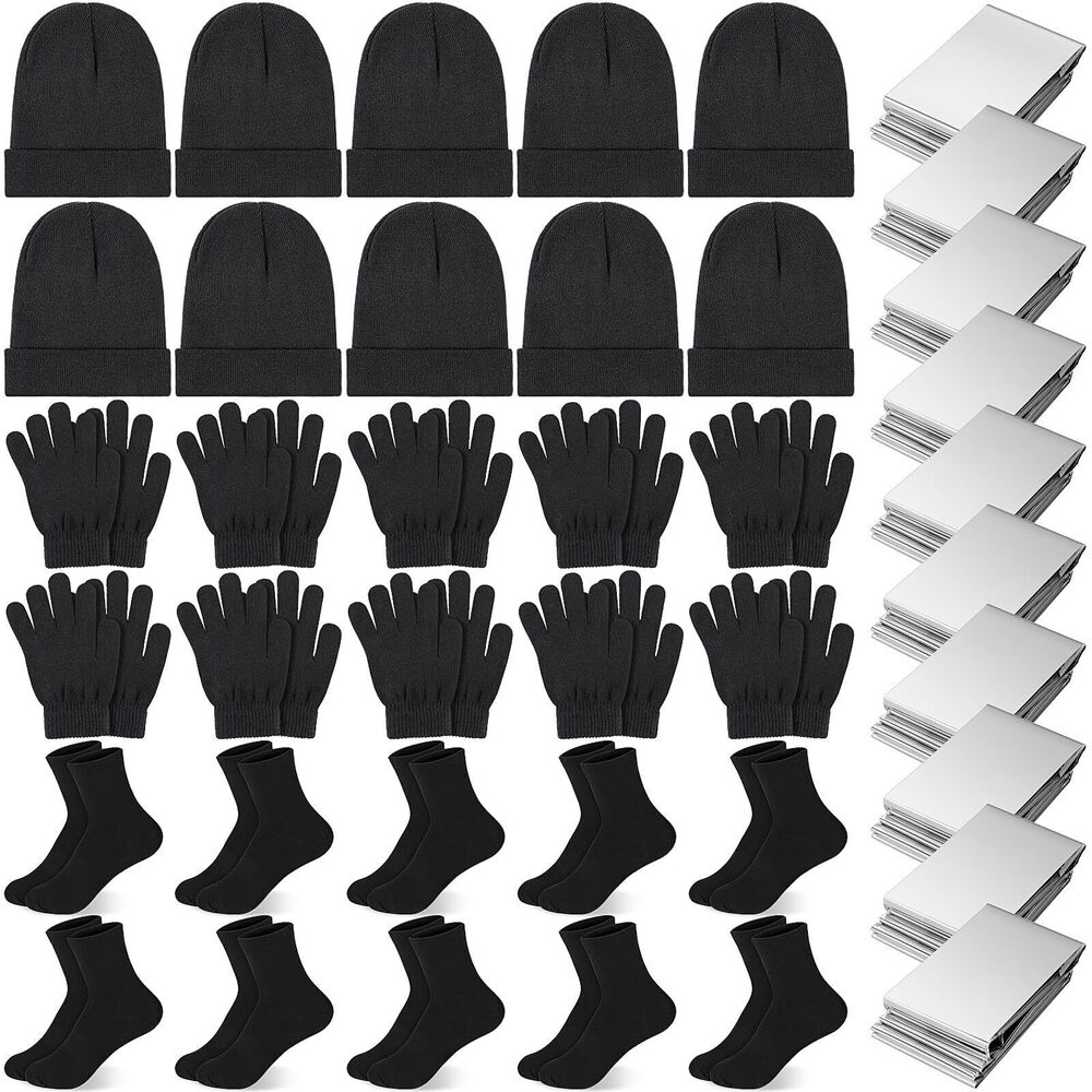 5617 40 Pcs Christmas Homeless Care Package Supplies Bulk Winter Beanies